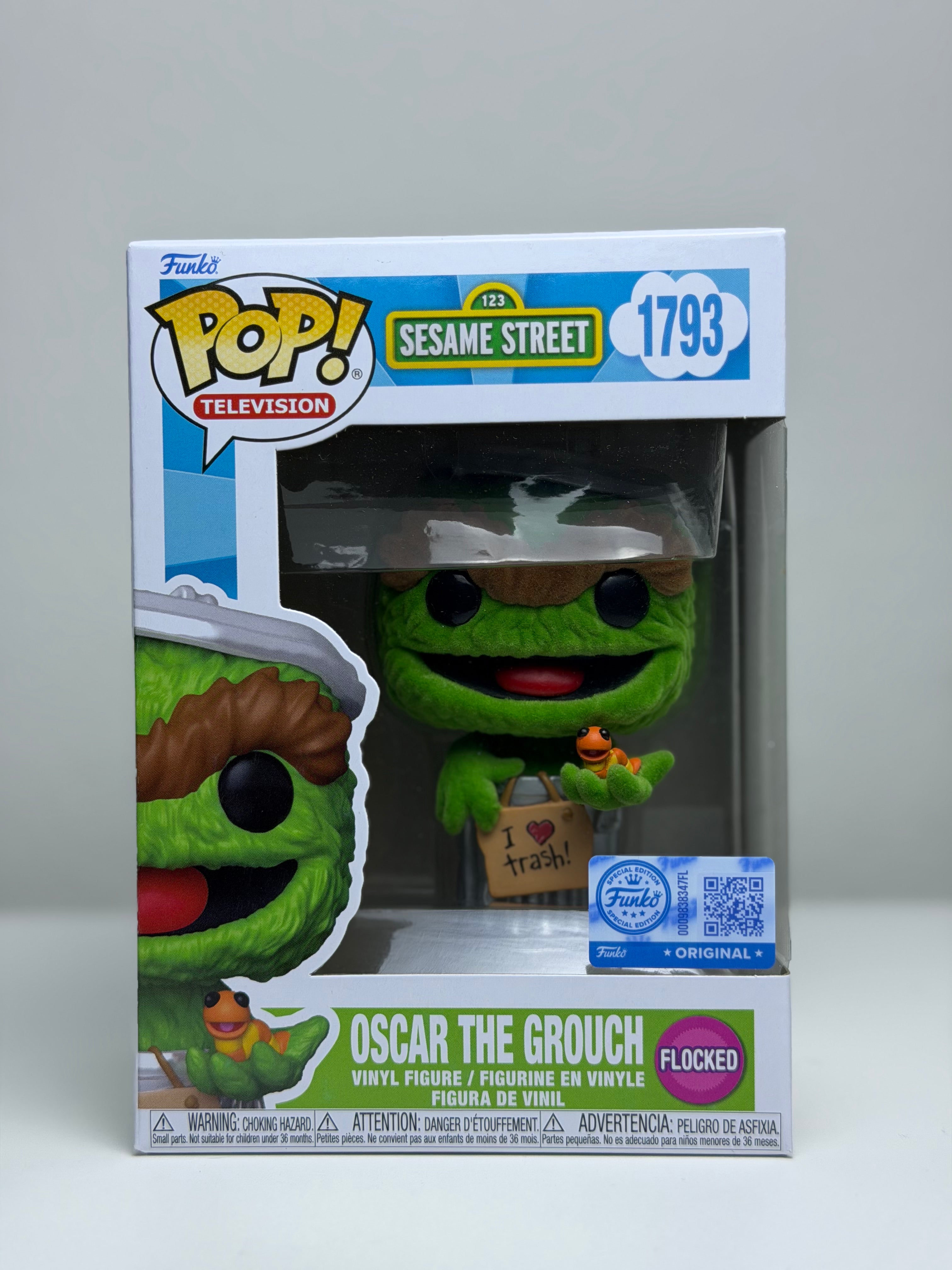 Oscar the Grouch Flocked